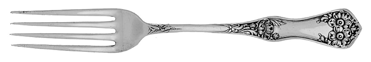 Flower (Silverplate, 1906) Dessert Fork by International Silver-1