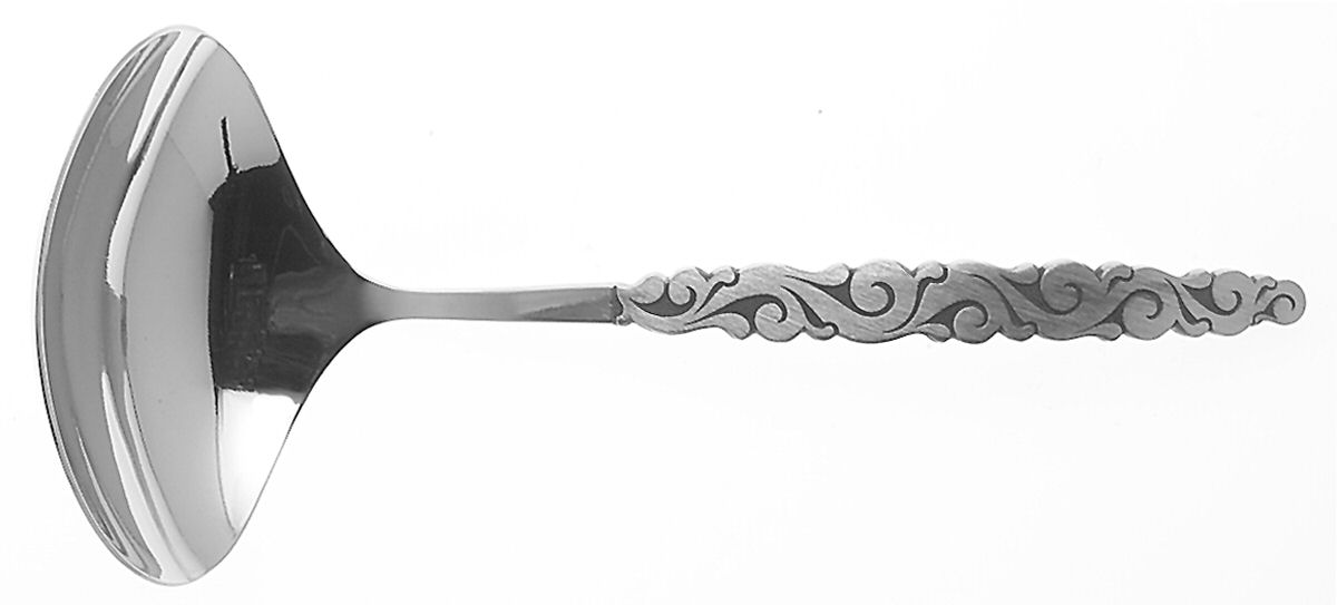 Florentine Scroll (Stainless) Solid Gravy Ladle by International Silver-1