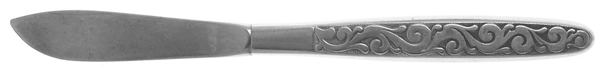 Florentine Scroll (Stainless) Modern Hollow Butter Spreader (Stainless) by International Silver-1