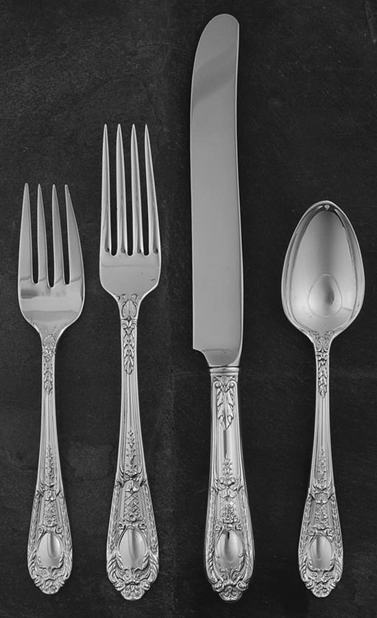 Fontaine (Sterling, 1924, No Monograms) 4 Piece Place Size Setting by International Silver-1
