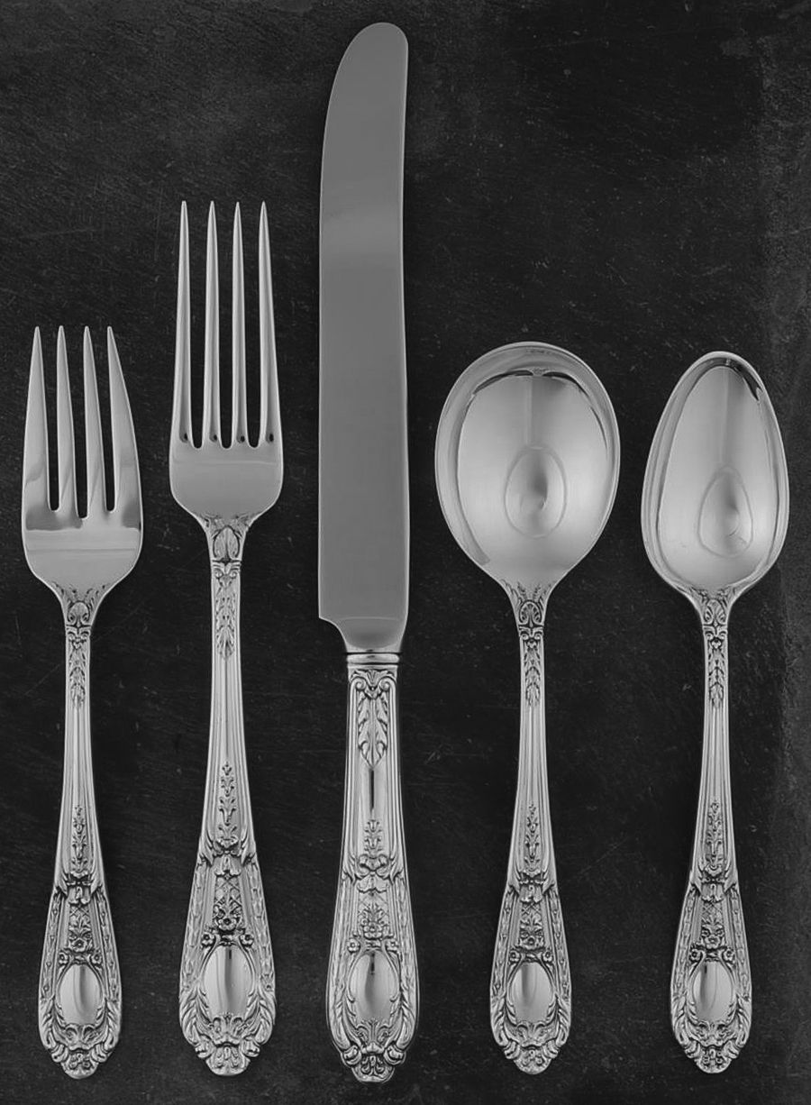 Fontaine (Sterling, 1924, No Monograms) 5 Piece Place Size Setting by International Silver-1