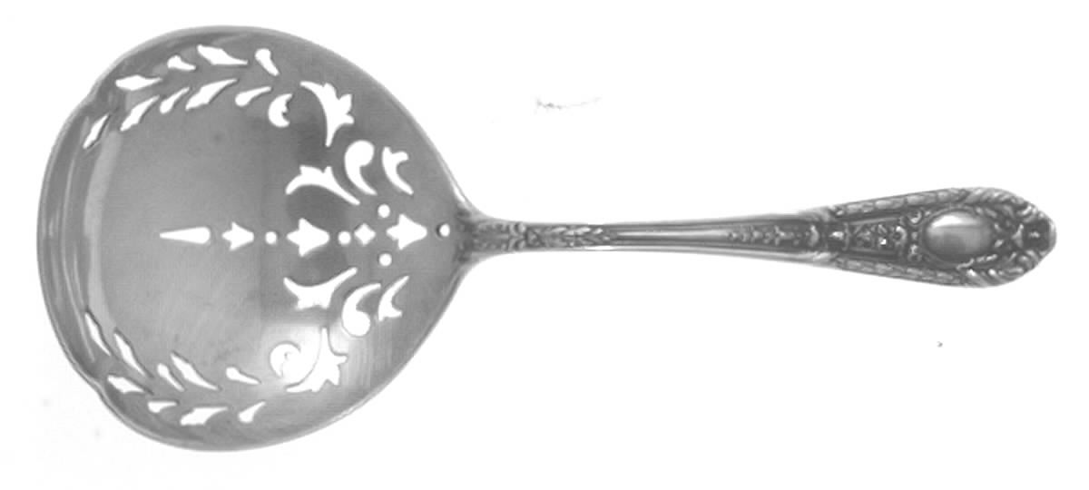 Fontaine (Sterling, 1924, No Monograms) Solid Bon Bon Spoon with Pierced Bowl by International Silver-1