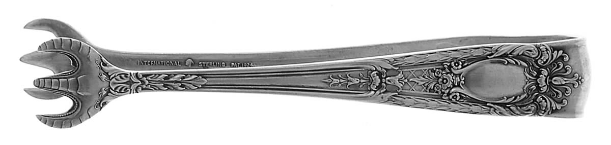 Fontaine (Sterling, 1924, No Monograms) Small Sugar Tongs by International Silver-1