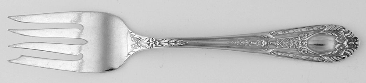 Fontaine (Sterling, 1924, No Monograms) Individual Solid Fish Fork by International Silver-1