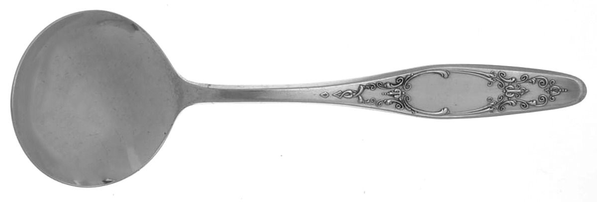 Franconia (Silverplate, 1922) Round Bowl Soup Spoon (Bouillon) by International Silver-1