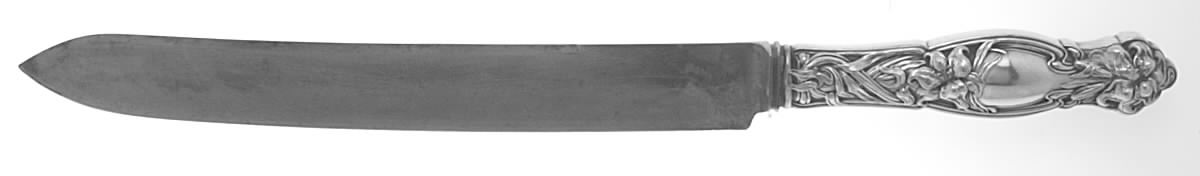 Frontenac (Sterling, 1903) Large Stainless Blade Roast Carving Knife by International Silver-1