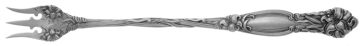 Frontenac (Sterling, 1903) Long Handle Pickle/Olive Fork by International Silver-1