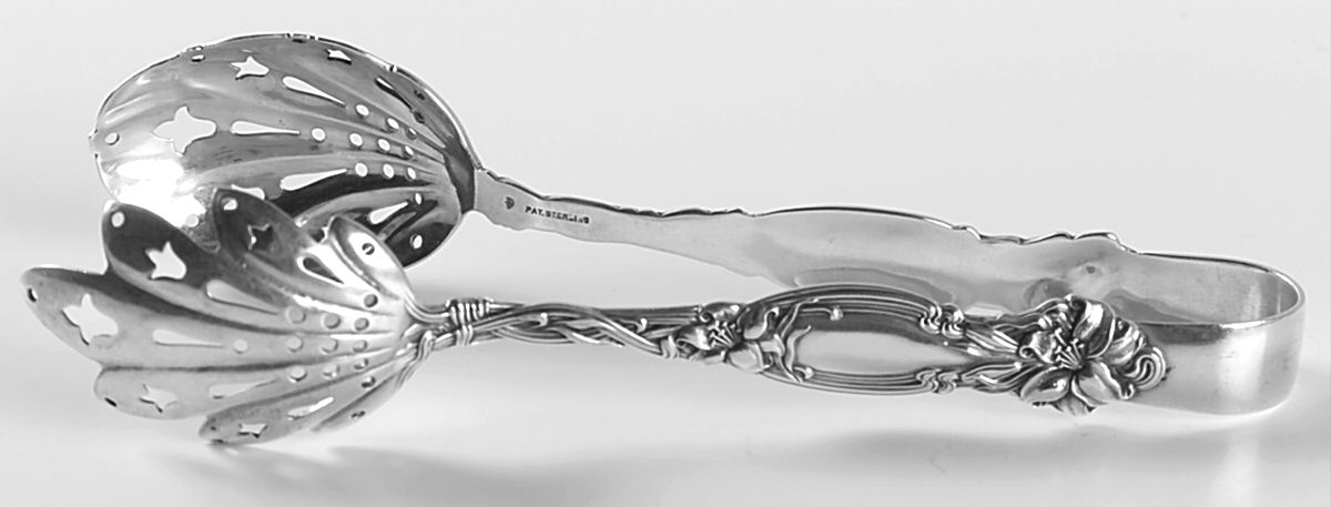 Frontenac (Sterling, 1903) Large Ice Serving Tongs by International Silver-1