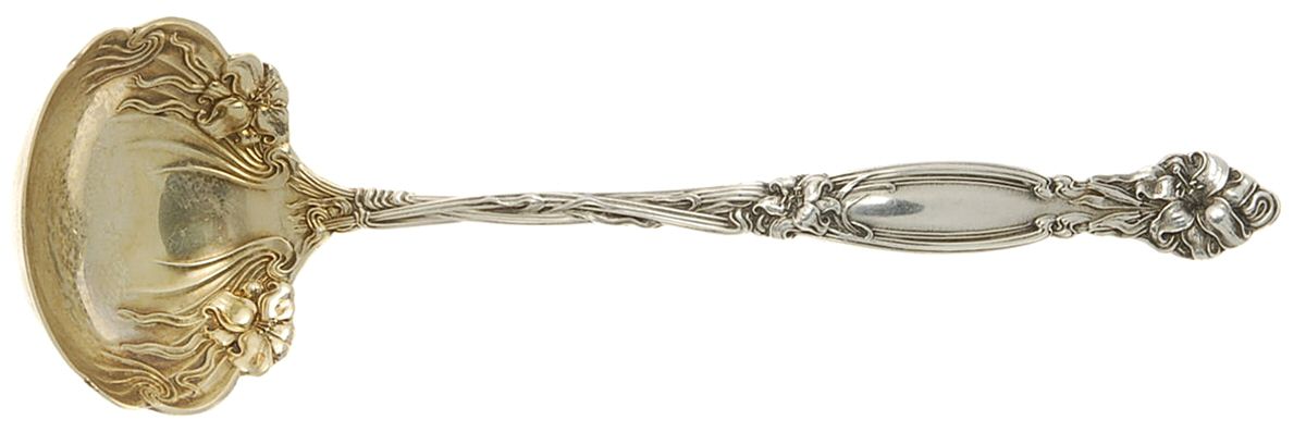 Frontenac (Sterling, 1903) Solid Piece Cream Ladle by International Silver-1