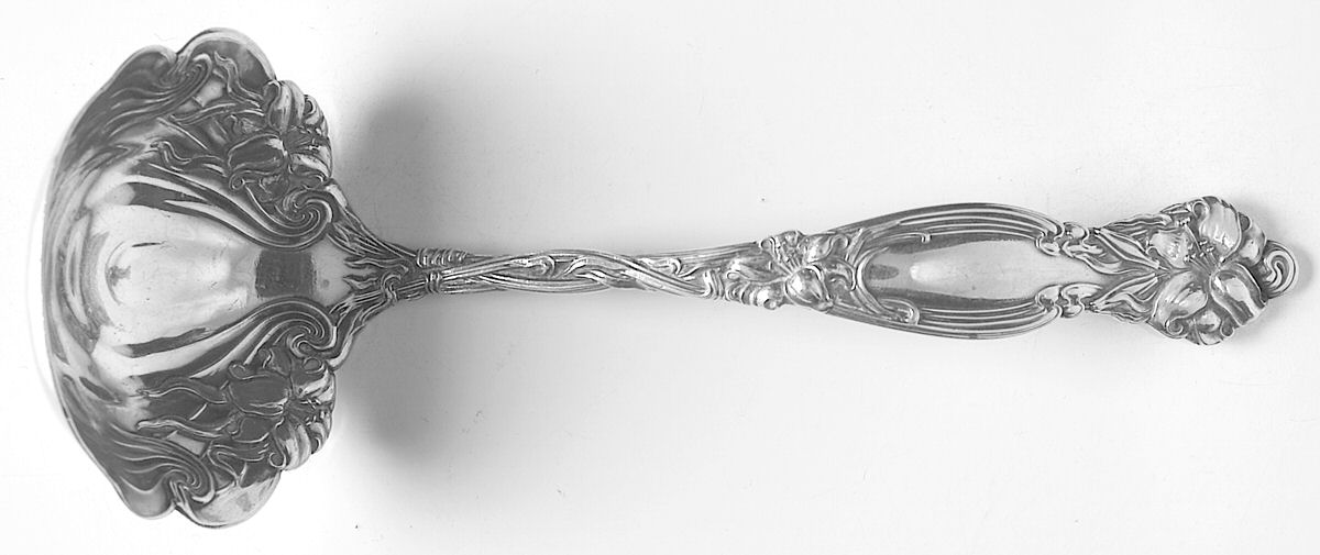 Frontenac (Sterling, 1903) Solid Piece Cream Ladle by International Silver-1