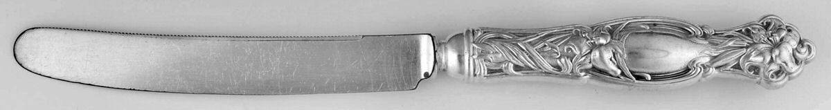 Frontenac (Sterling, 1903) Orange Knife with Silverplate Blade by International Silver-1