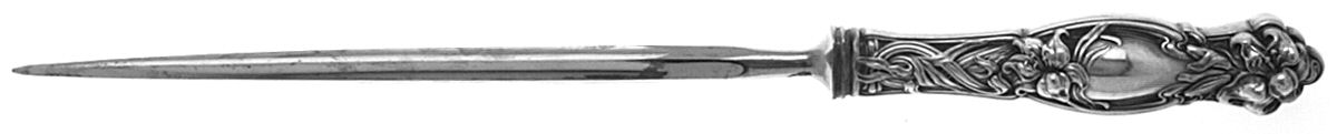 Frontenac (Sterling, 1903) Large Roast Steel Rod Knife Sharpener by International Silver-1