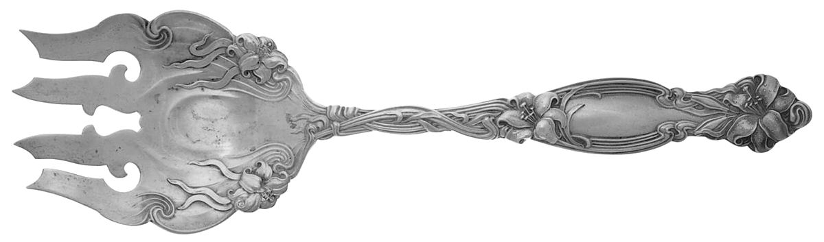 Frontenac (Sterling, 1903) Solid Salad Serving Fork by International Silver-1