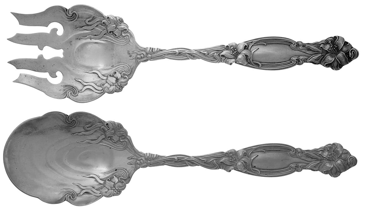 Frontenac (Sterling, 1903) (2 Pc) Solid Salad Set by International Silver-1