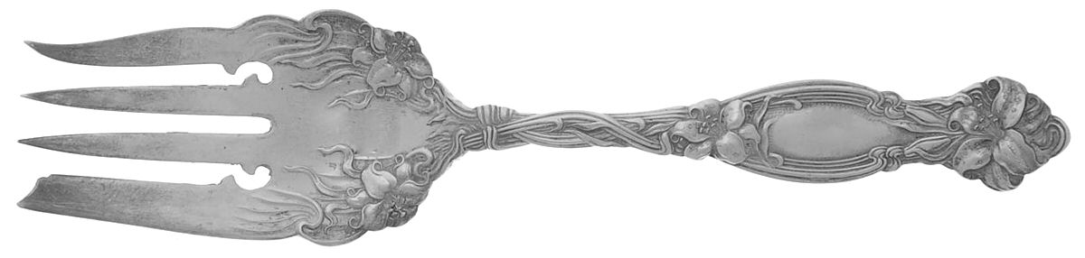 Frontenac (Sterling, 1903) Small Solid Cold Meat Serving Fork by International Silver-1