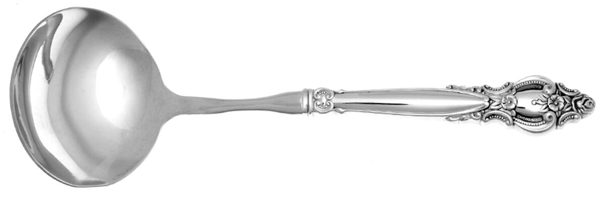 Frontenac (Stainless) Gravy Ladle with No Spout Stainless Bowl HC by International Silver-1