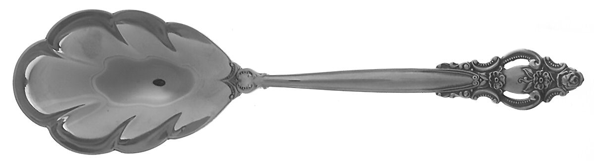 Frontenac (Stainless) Solid Shell Casserole Spoon by International Silver-1