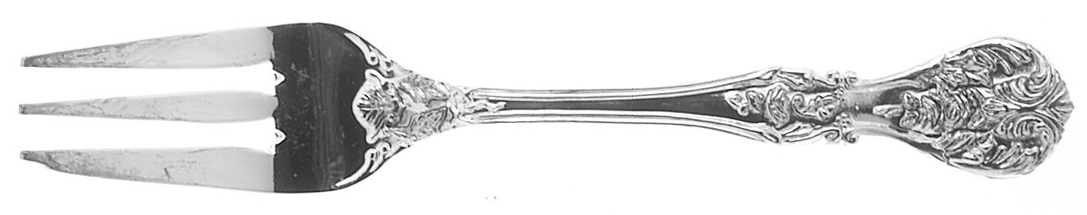French Rose (Silverplate) Dessert Fork by International Silver-1