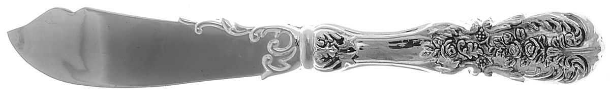 French Rose (Silverplate) Hollow Handle Master Butter Knife by International Silver-1