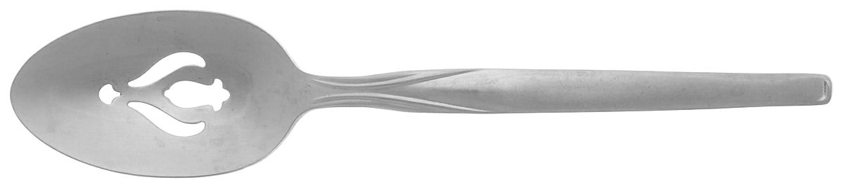 Futura (Stainless) Pierced Tablespoon (Serving Spoon) by International Silver-1