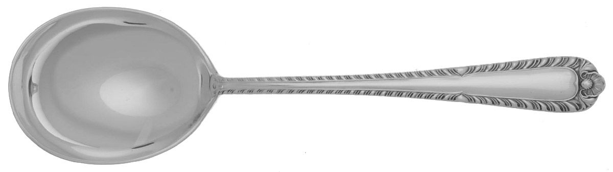 Gadroon (Sterling, 1933) Round Bowl Soup Spoon (Cream Soup) by International Silver-1