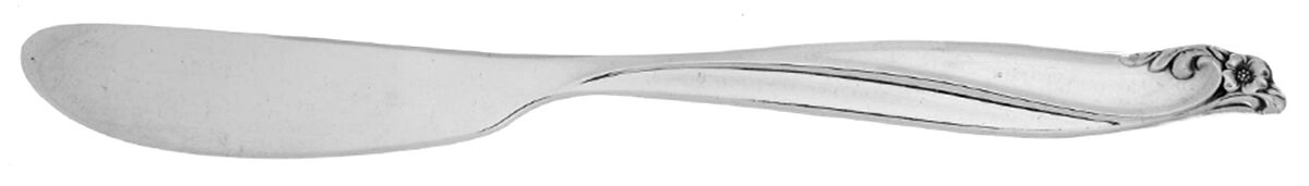 Gaiety (Silverplate, 1961) Flat Handle Butter Spreader by International Silver-1