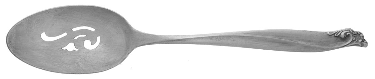 Gaiety (Silverplate, 1961) Pierced Tablespoon (Serving Spoon) by International Silver-1