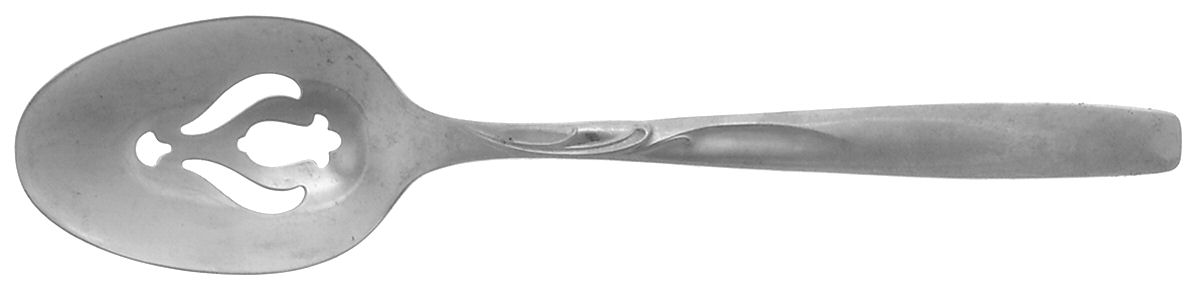 Garden Manor (Stainless) Pierced Tablespoon (Serving Spoon) by International Silver-1