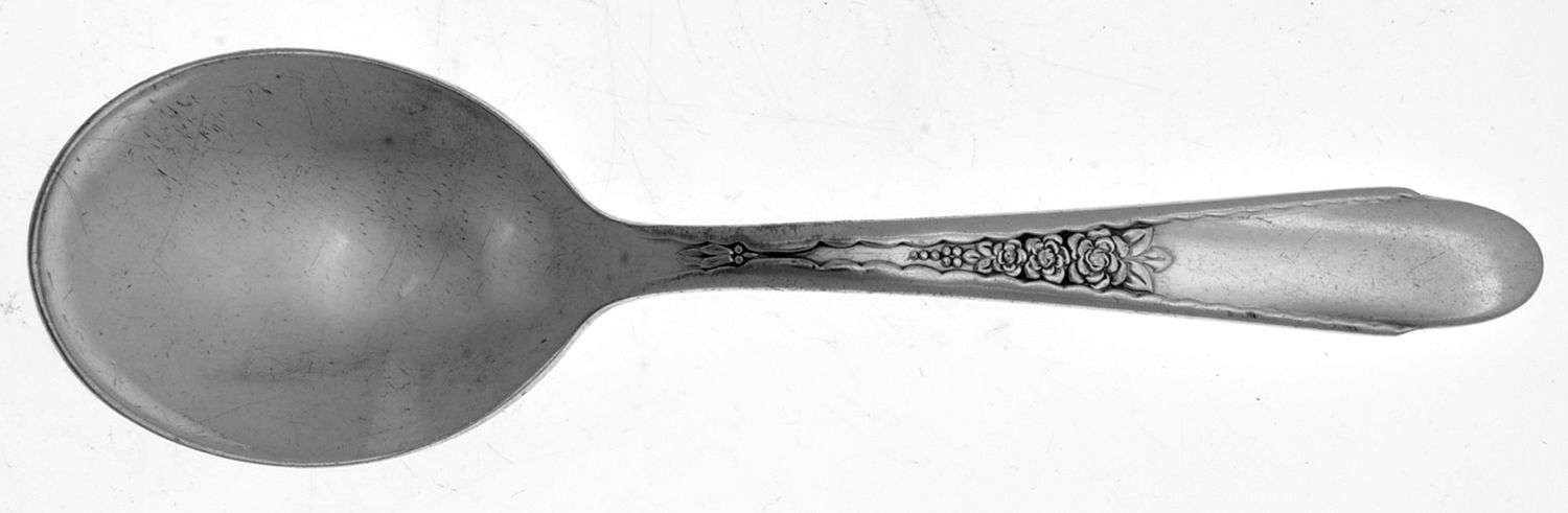 Gardenia (Silverplate, 1941) Straight Handle Baby Spoon by International Silver-1