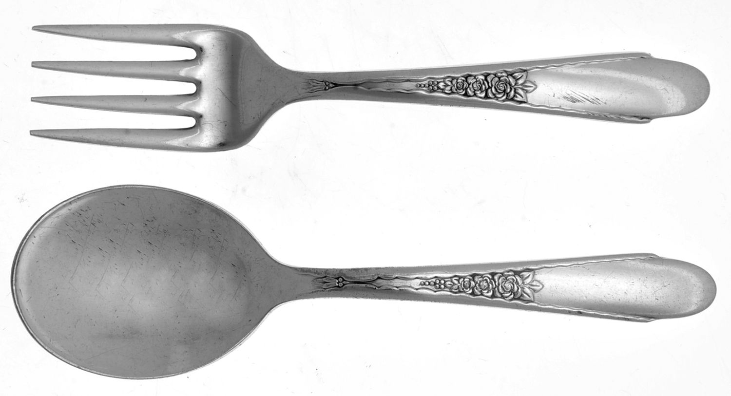 Gardenia (Silverplate, 1941) 2 Pc Baby Set (BF, BS) by International Silver-1