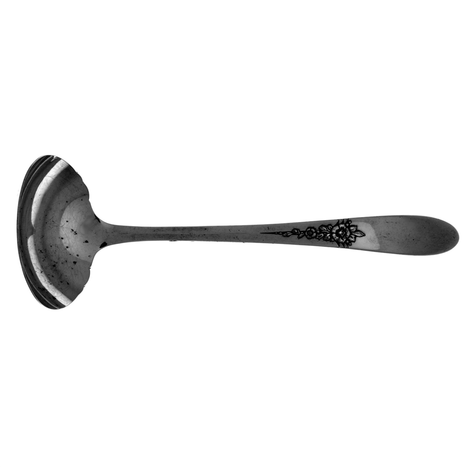 Gardenia (Silverplate, 1941) Solid Piece Cream Ladle by International Silver-1
