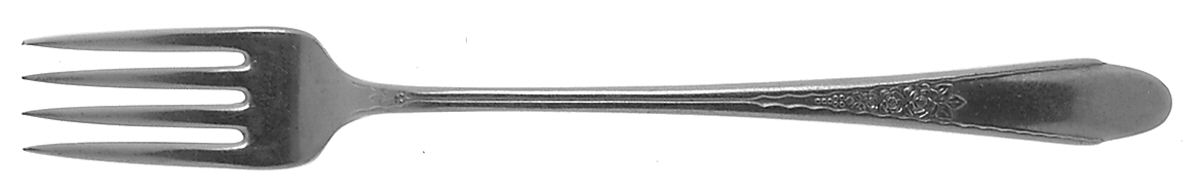 Gardenia (Silverplate, 1941) Grille Fork (Viande) by International Silver-1
