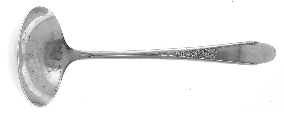 Gardenia (Silverplate, 1941) Solid Gravy Ladle by International Silver-1