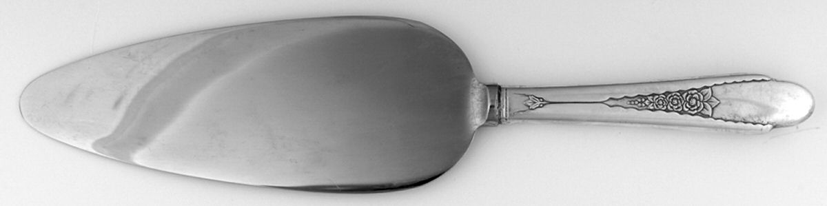Gardenia (Silverplate, 1941) Pie Server with Stainless Blade by International Silver-1