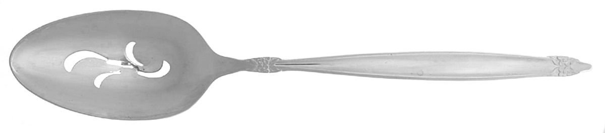 Garland (Silverplate, 1965) Pierced Tablespoon (Serving Spoon) by International Silver-1