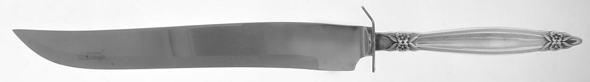 Garland (Silverplate, 1965) Large Stainless Blade Roast Carving Knife by International Silver-1