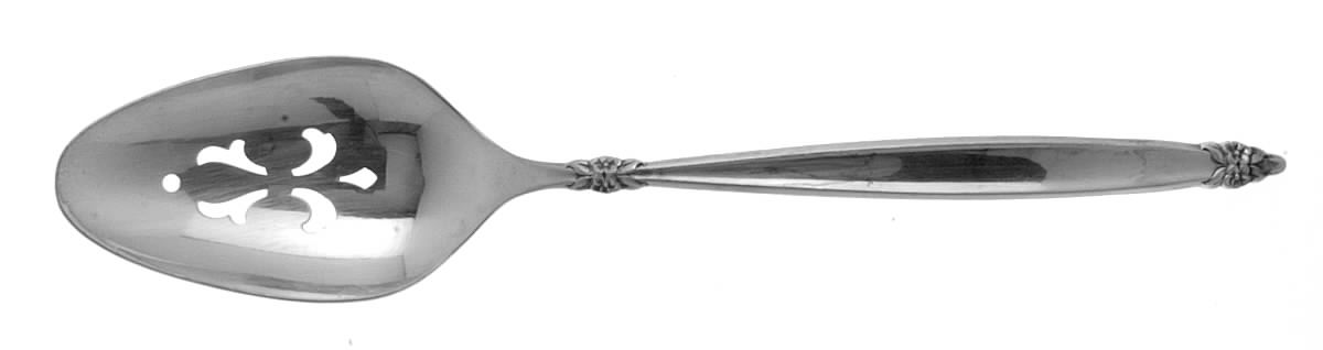 Garland (Silverplate, 1965) Pierced Tablespoon (Serving Spoon) by International Silver-1