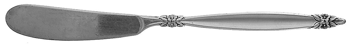 Garland (Silverplate, 1965) Flat Handle Butter Spreader by International Silver-1