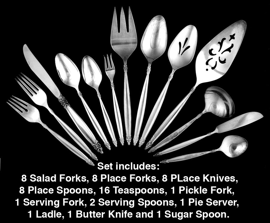 Garland (Silverplate, 1965) 56 Piece Set by International Silver-1