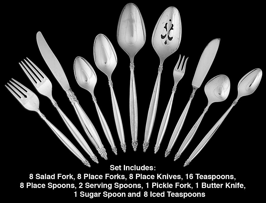 Garland (Silverplate, 1965) 61 Piece Set by International Silver-1