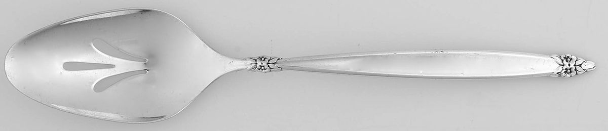 Garland (Silverplate, 1965) Pierced Tablespoon (Serving Spoon) by International Silver-1