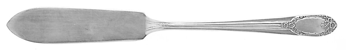 Garland-Rapture (Silverplat 1937) Flat Handle Master Butter Knife by International Silver-1