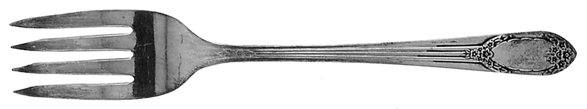 Garland-Rapture (Silverplat 1937) Individual Salad Fork by International Silver-1