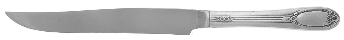 Garland-Rapture (Silverplat 1937) Small Steak Carving Knife with Stainless Blade by International Silver-1