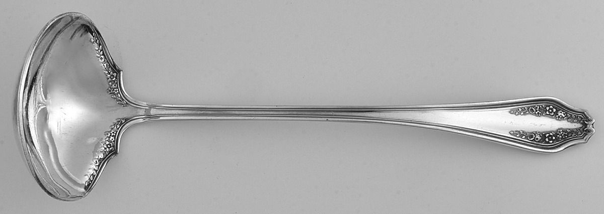 Garland (Silverplate, 1914) Solid Piece Cream Ladle by International Silver-1