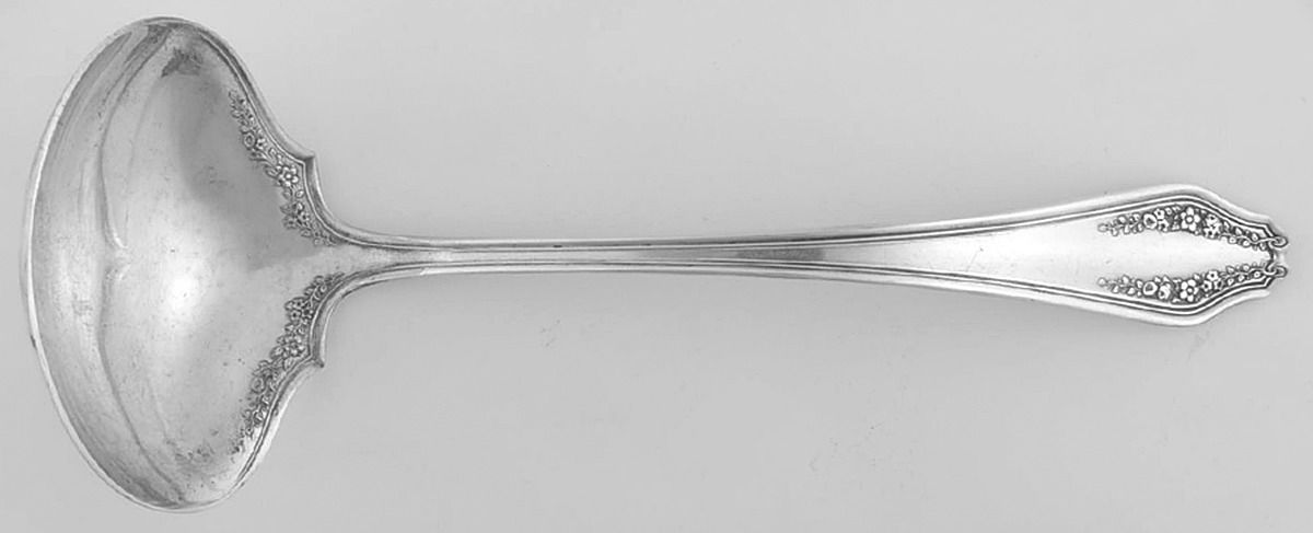 Garland (Silverplate, 1914) Solid Gravy Ladle by International Silver-1