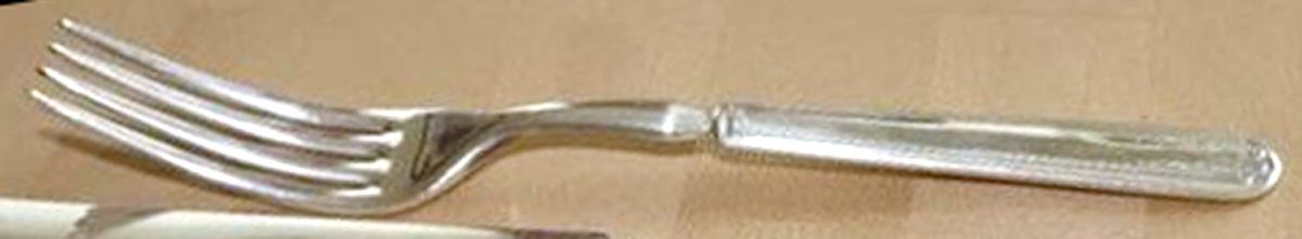 Garland (Silverplate, 1914) Indented Solid Handled Fork by International Silver-1