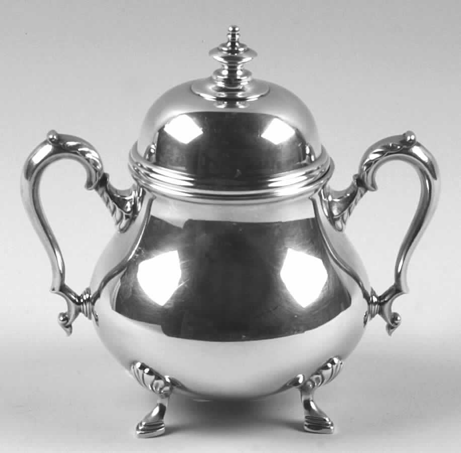 Georgian Court (Silverplate, Hollowware) Sugar Bowl & Lid by International Silver-1