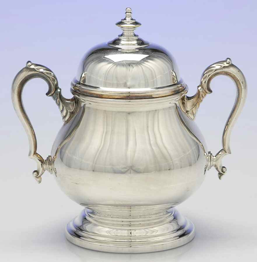 Georgian Castle (Silverplate, Hollowware) Sugar Bowl & Lid by International Silver-1