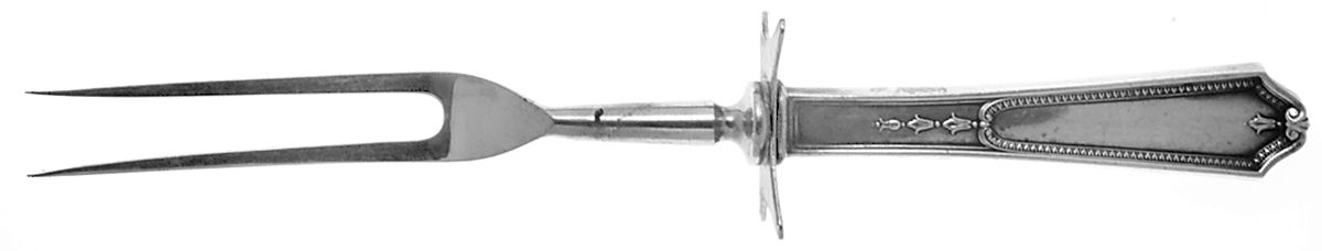 Georgian Maid (Sterling, 1923) Large Stainless-Prong Roast Carving Fork by International Silver-1